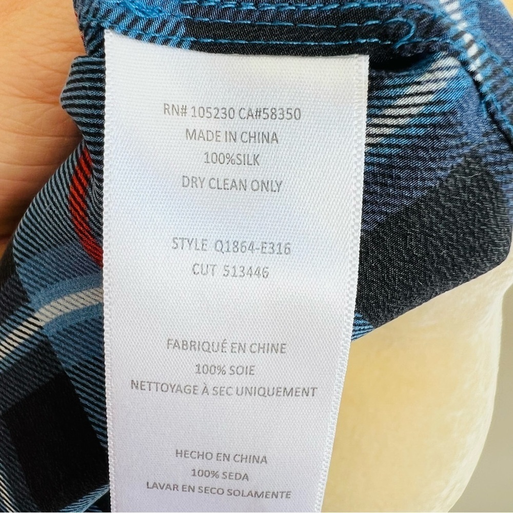 Equipment Silk Plaid Shirt Dress - Picture 7 of 7